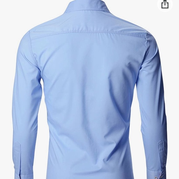 FLATSEVEN Mens Designer Slim Fit Dress Shirt - Picture 3 of 7